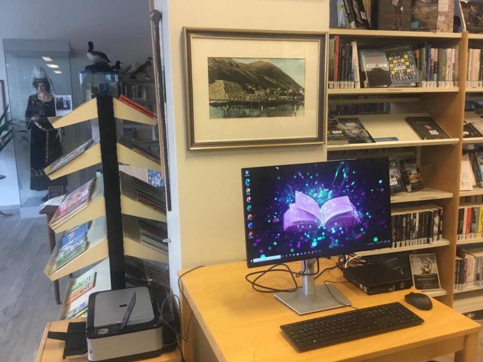 NÝTT - Tölva og prentari til afnota fyrir gesti